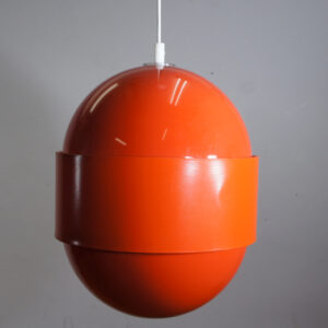 Östen & Uno Kristiansson for Luxus, Sweden. ¨Globo Ring¨. Ceiling lamp in acrylic and vinyl. Height 40, diam 30 cm. Taklampa Plast. Wigerdals Värld