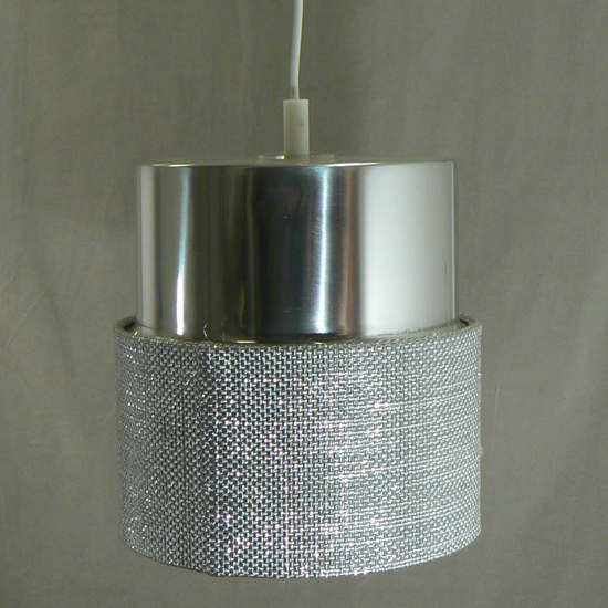 Uno & Östen Kristiansson for Luxus, Sweden. Ceiling lamp with aluminium top with plastic shade. Diam 22 cm. Taklampa Wigerdals Värld