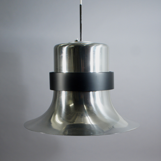 Ceiling lamp in aluminium by Ateljé Lyktan, Sweden. TakHeight 40, diam 45 cm. Taklampa, Wigerdals Vä