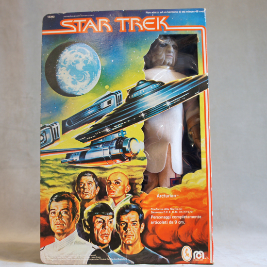 Star Trek doll i box by Mego, 1979. "Klingon". Italian edition. Near mint. Height 34.