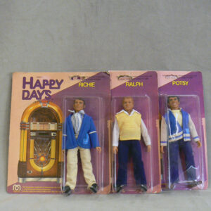 Action figures from the TV-serie ¨Happy Days¨. Mego 1976. Gänget och jag, Fonzie, Wigerdals Värld