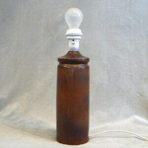 Carl-Harry Stålhane för Rörstrand. Lamp foot in stoneware with hare fur glaze. Height 37 cm. Lampfot, stengods, harpälsglasyr, Wigerdals Värld.