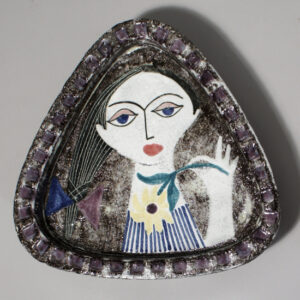 Mari Simmulson for Upsala-Ekeby, Sweden. Ceramic bowl. 25x26 cm. Wigerdals Värld