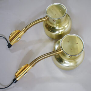 Anders Pehrson for Ateljé Lyktan. A pair of wall lamps "Bumling" in brass. s