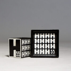 Stig Lindberg for Gustavsberg, Sweden. Ashtray and cigarette box.