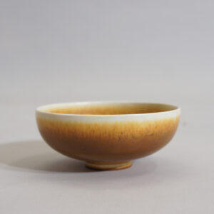 Berndt Friberg for Gustavsberg, Sweden. Bowl in stoneware with harefur glaze. 1965.