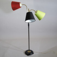 Floor lamp with three lamps. Sweden 1950's
