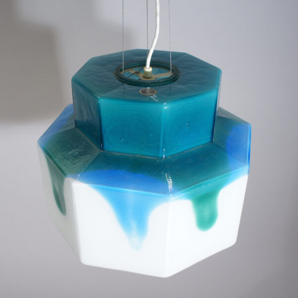 Ceiling lamp in glass by Helena Tynell for Flygsfors, Sweden.
