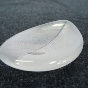Tapio Wirkkala for Ittala. Glass bowl with comb cut patterns. Signed with name and maker.
