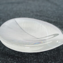 Tapio Wirkkala for Ittala. Glass bowl with comb cut patterns. Signed with name and maker.