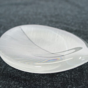Tapio Wirkkala for Ittala. Glass bowl with comb cut patterns. Signed with name and maker.