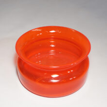 Erik Höglund for Kosta. Bowl in red glass. 1960's