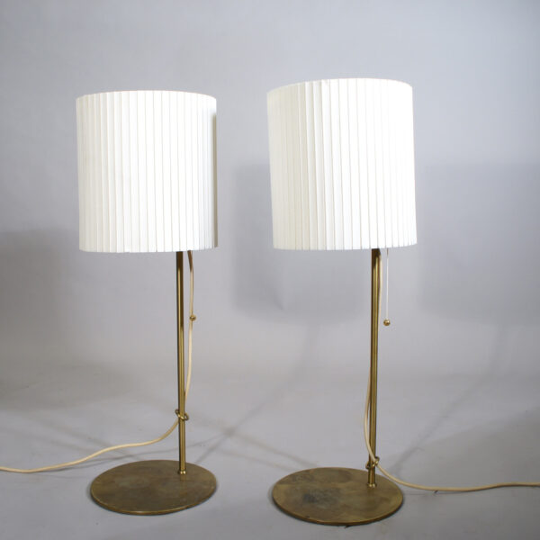 AA pair of desk lamps in brass. Belid.
