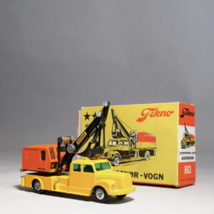 Entreprenør-vogn med gravko, Åkerman. Tekno Denmark. 863. box. Kartong.