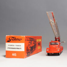 Tekno Denmark. Scania-Vabis Stegbil Brandbil. Stigebrandsprøjte. Mint in box
