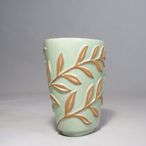 Vicke Lindstrand for Ekeby, Sweden. Ceramic vase. 1930-40's