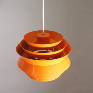 Ceiling lamp in metal shades by Carl Thore, Sweden.