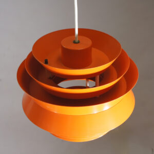 Ceiling lamp in metal shades by Carl Thore, Sweden.