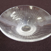 Tapio Wirkkala for Italla, Finland. Striped bowl in glass. Signed. Wigerdals Värld