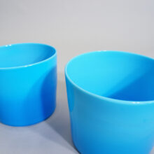 Erik Höglund for Kosta, Sweden. Flower pot in glass. Ytterkruka