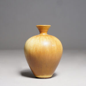 Berndt Friberg for Gustavsberg. Vase in stoneware with harefur glaze. Vas stengods harpälsglasyr