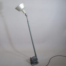 Johan Petter Johansson " Triplex". Swedish 1920's Industrial wall lamp with telescope function. 160-300 cm. industrilampa vägglampa Wigerdals
