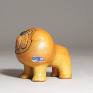 Lisa Larson for Gustavsberg, Sweden. Ceramic bulldog figurine. Wigerdals