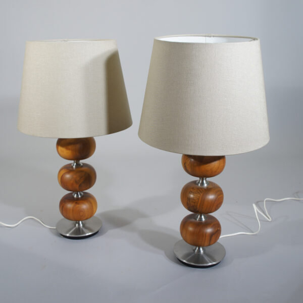 Pair of table lamps. Stilarmartur, Tranås, Sweden. Bordslampor wigerdals