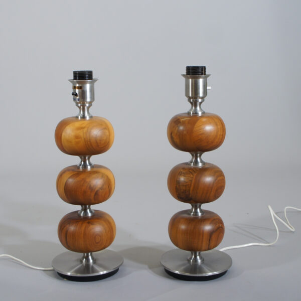 Pair of table lamps. Stilarmartur, Tranås, Sweden. Bordslampor wigerdals