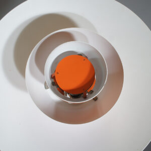 Poul Henningsen for Louis Poulsen, Denmark. Ceiling lamp pendant PH-3/4. red. Taklampa röd. Wigerdals Värld