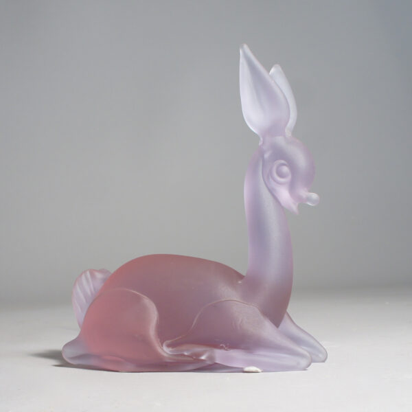 Sculpture. Deer in glass by Murano, Italy. Rådjur skulptur figurin Wigerdals