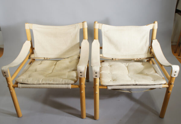 A pair of easy chair by Arne Norell. "Scirocco".