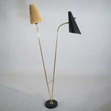Floor lamp 1950's. Double shade. Golvlampa i 1950-tal. Wigerdal.