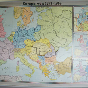 Map Europa 1871-1914. Skolkarta