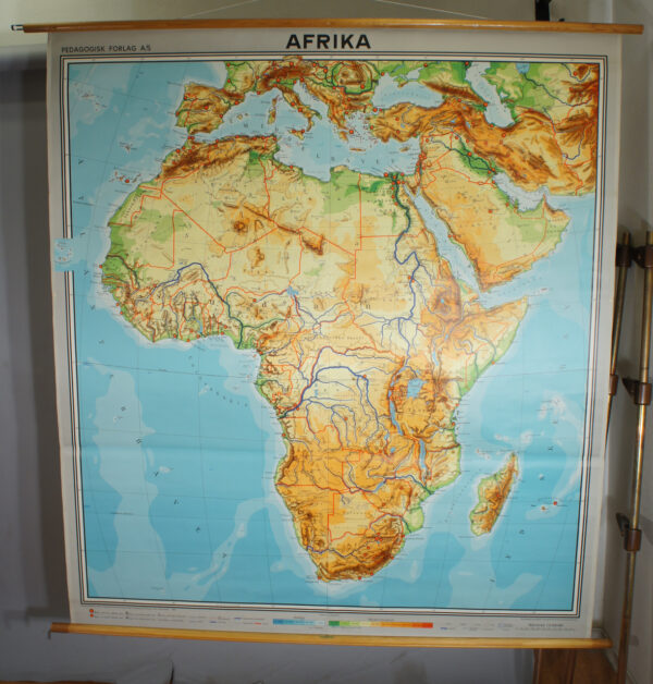 Map Africa skolkarta