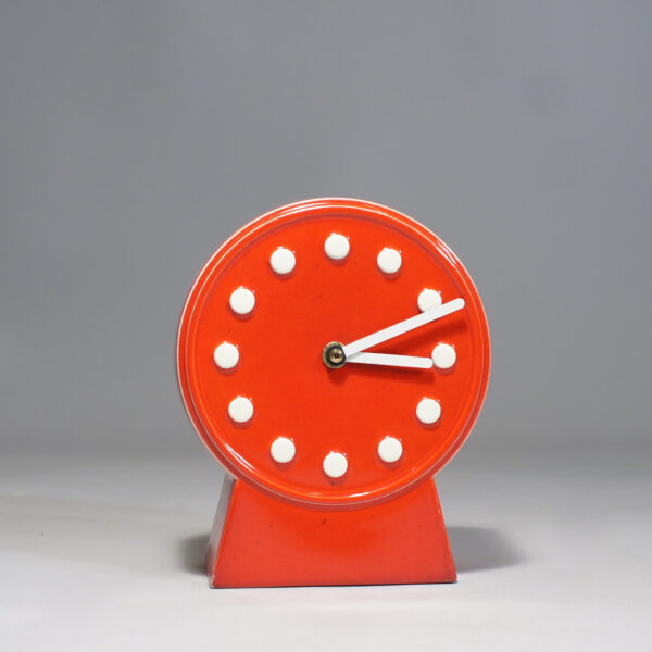 Ceramic desk clock. Britt-Louise Sundell, Gustavsberg. Wigerdals bordsklocka i keramik.