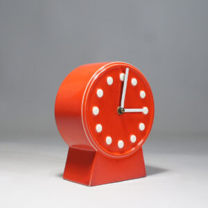 Ceramic desk clock. Britt-Louise Sundell, Gustavsberg.