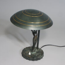 Art Deco table lamp in bronze. Sweden 1920-30's. Bordslampa i brons art deco Wigerdals 1920ä30tal.