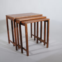 1960's nesting table in jacaranda. Satsbords i jakaranda Wigerdals