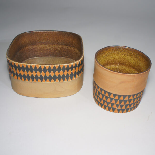 Stig Lindberg for Gustavsberg Pots "Sillur" Ytterkrukor. Wigerdal