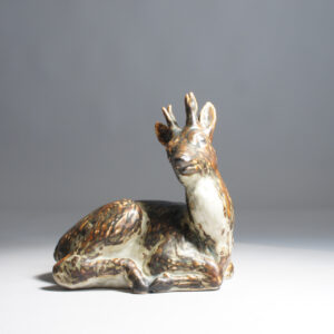 Knud Khyn for Royal Copenhagen. Deer in stoneware. Wigerdal