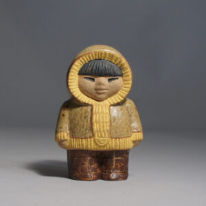 Lisa Larson for Gustavsberg. "Världens barn" eskimo child. Wigerdals värld
