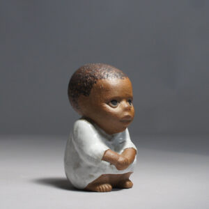 Lisa Larson for Gustavsberg. "Världens barn" african child. Wigerdals.com