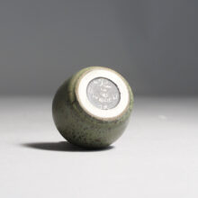 Carl-Harry Stålhane for Rörstrand, Sweden. Miniature Ceramic vase with harefur glaze. Minatyrvas i keramik wigerdals