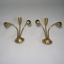 1950's wall lamps i brass. Vägglampor i mässing Wigerdals Värld