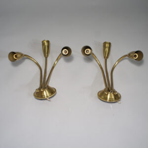 1950's wall lamps i brass. Vägglampor i mässing Wigerdals Värld