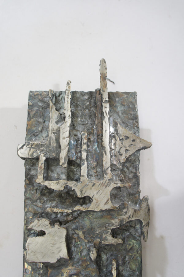 Wall sculpture in iron by Bertil Lengstrand. Väggskulptur i järn. Wigerdals Värld