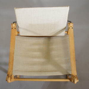 Bengt Ruda for Ikeas 1967, "Cikada". A pair of safari chair in beech and canvas. ett par safaristolar. Wigerdals.se