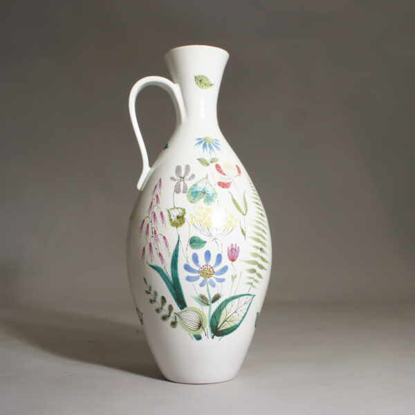 Stig Lindberg for Gustavsberg. Decorated vase in faience. Hänkelsvas i fajans Wigerdal.com