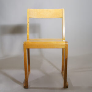 Sven Markelius for Svenska Möbelfabrikerna, Bodafors. "Orkesterstolen". Stacking chair in beech. Stapelbara stolar i björk Wigerdals Värld